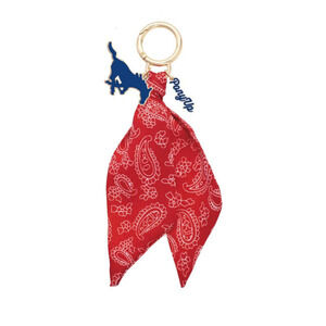 SMU Mustangs Logo Bandana Bag Charm Keychain